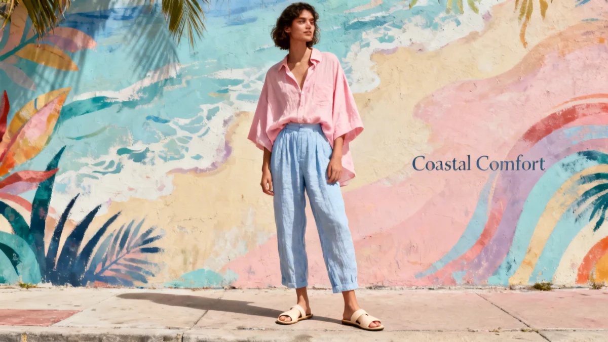 Coastal Comfort street style trend in Miami for Summer 2026.