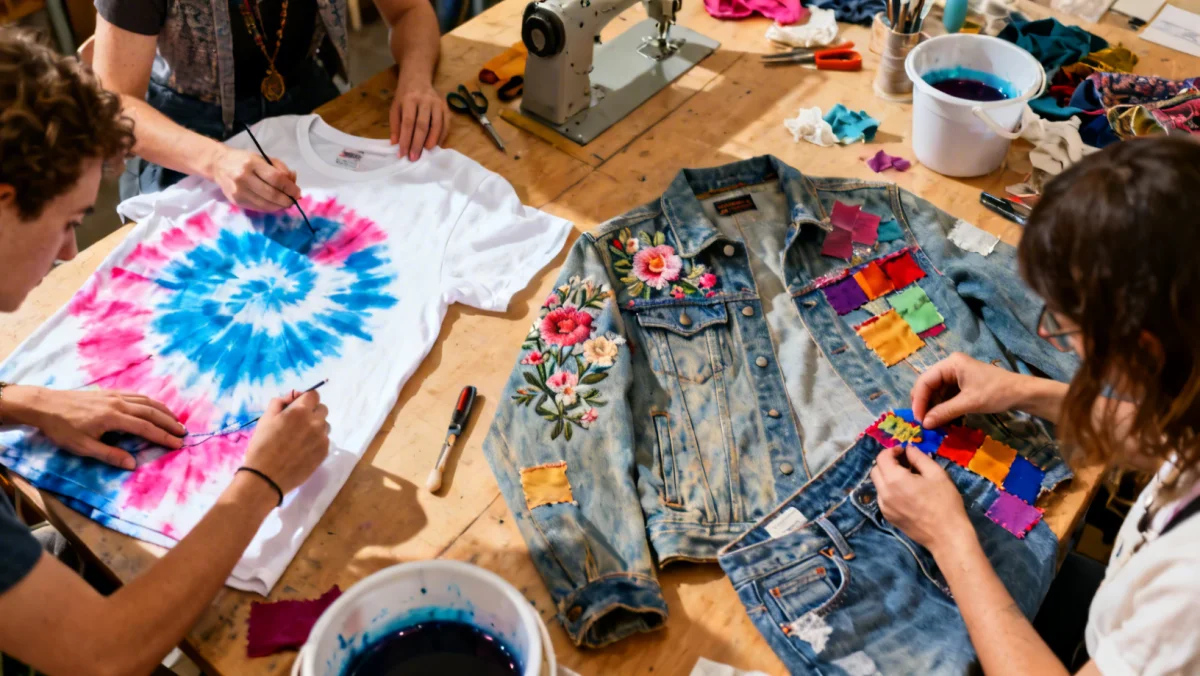 Community workshop for DIY wardrobe revitalization projects
