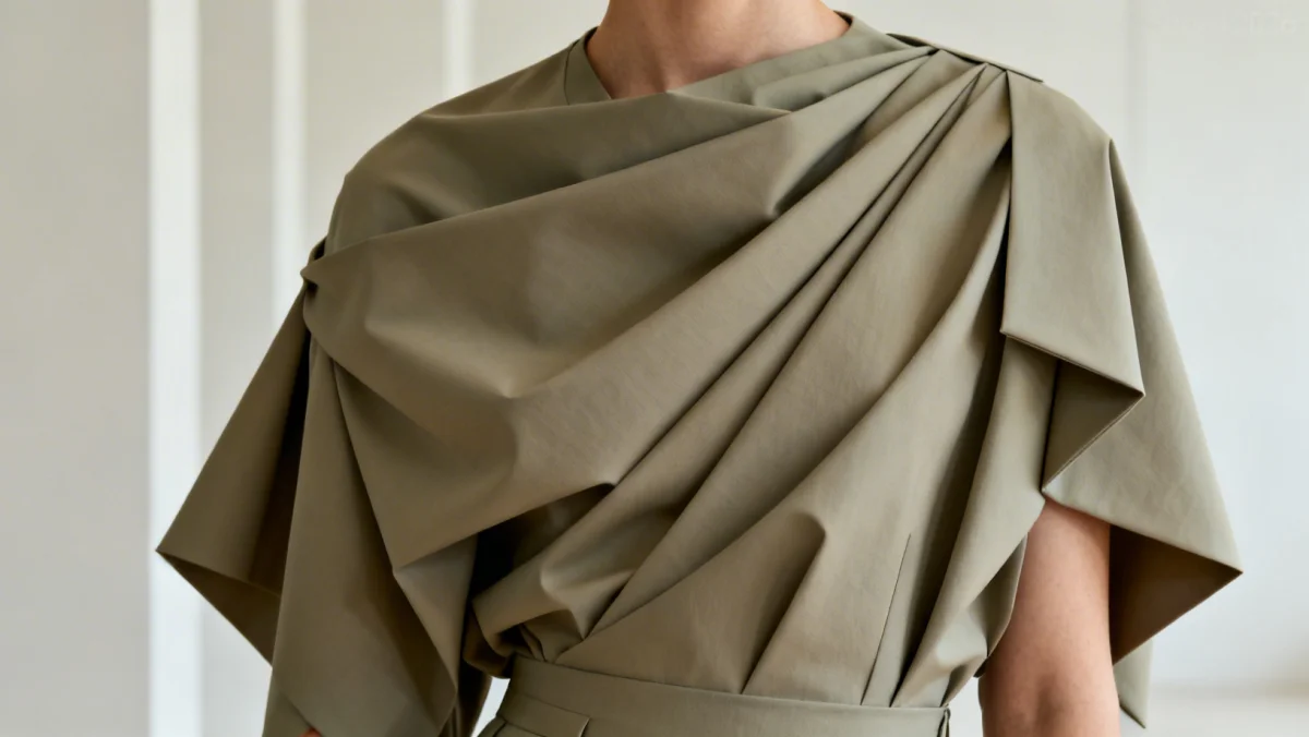 Dynamic draping architectural fashion Spring 2026