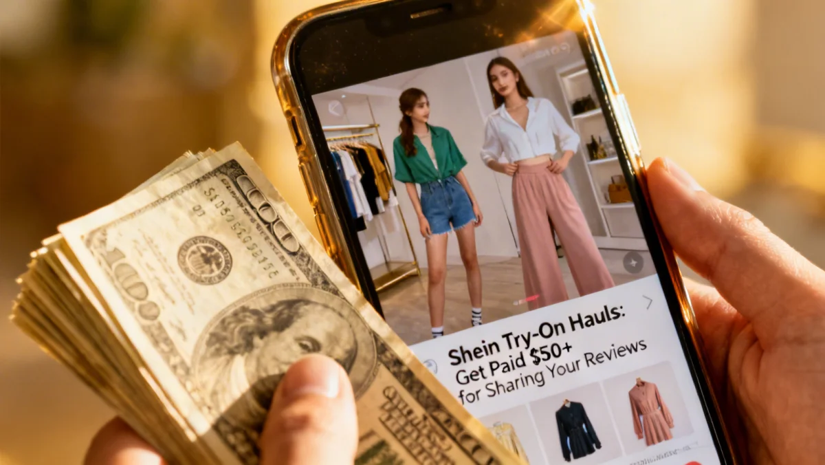 Earning money from Shein try-on haul videos