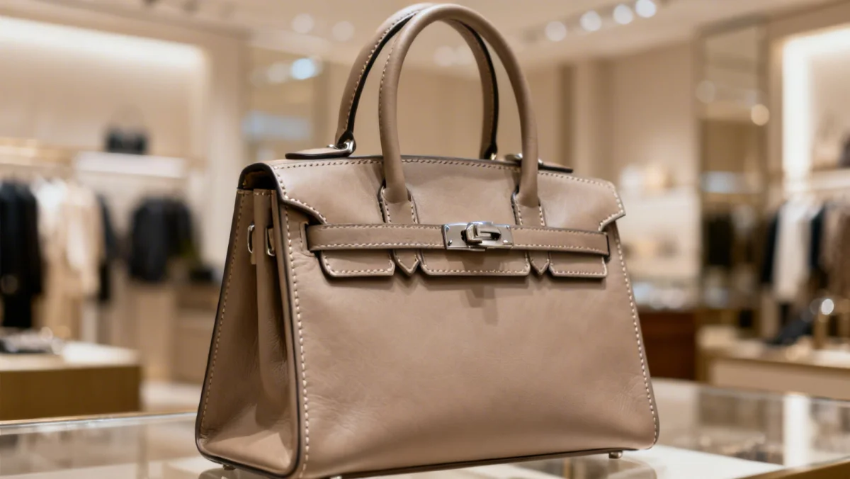 High-quality structured leather handbag as a fashion investment