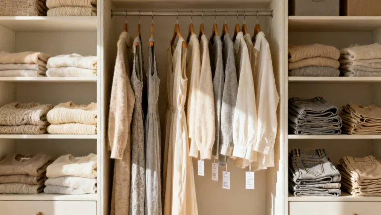 Low Fashion Investment smart wardrobe with long-lasting clothes
