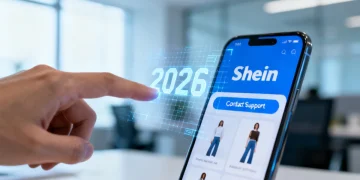 Shein Customer Support Phone Number interface on a smartphone in 2026