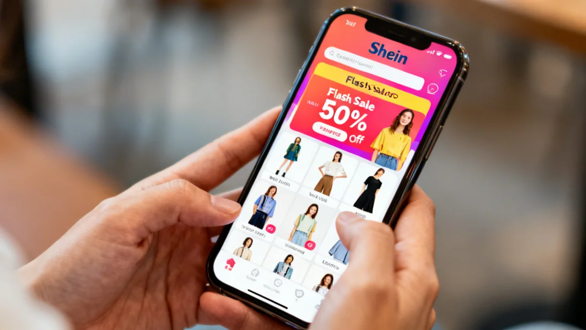 Shein Flash Sales Calendar: Never Miss a 50% Off Deal in the Next 6 Months. - Countdown timer on a smartphone