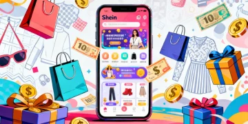 Shein games and contests voucher winnings illustration