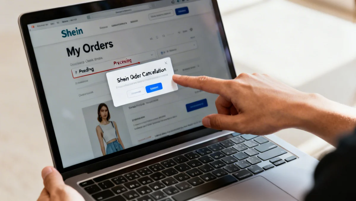 Accessing 'My Orders' section on Shein for cancellation