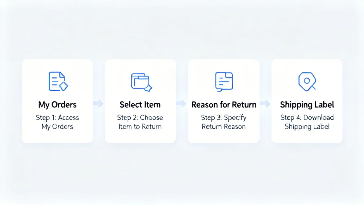 Shein return process infographic for 2026 policy