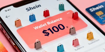 Shein wallet balance over $100, instant savings