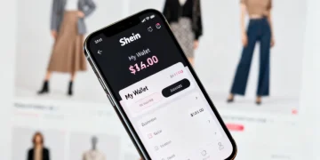 Shein Wallet interface on a smartphone, showing balance and options for optimizing funds.