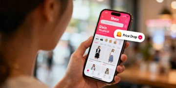 Shein Wishlist Optimization price drop tracking on smartphone