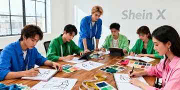 Designers collaborating on fashion for Shein X Designer Program