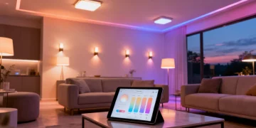 Smart lighting gadgets transforming a modern living room in 2026