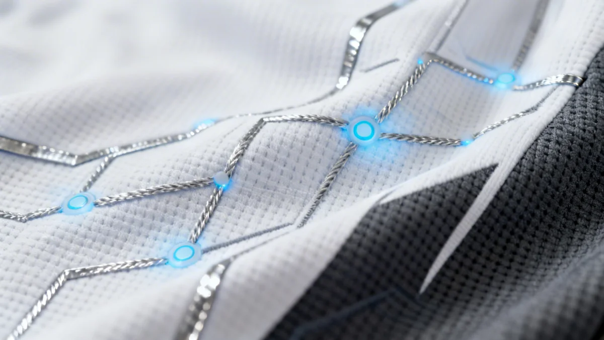 Smart textiles integrating sensors for performance tracking in athleisure wear