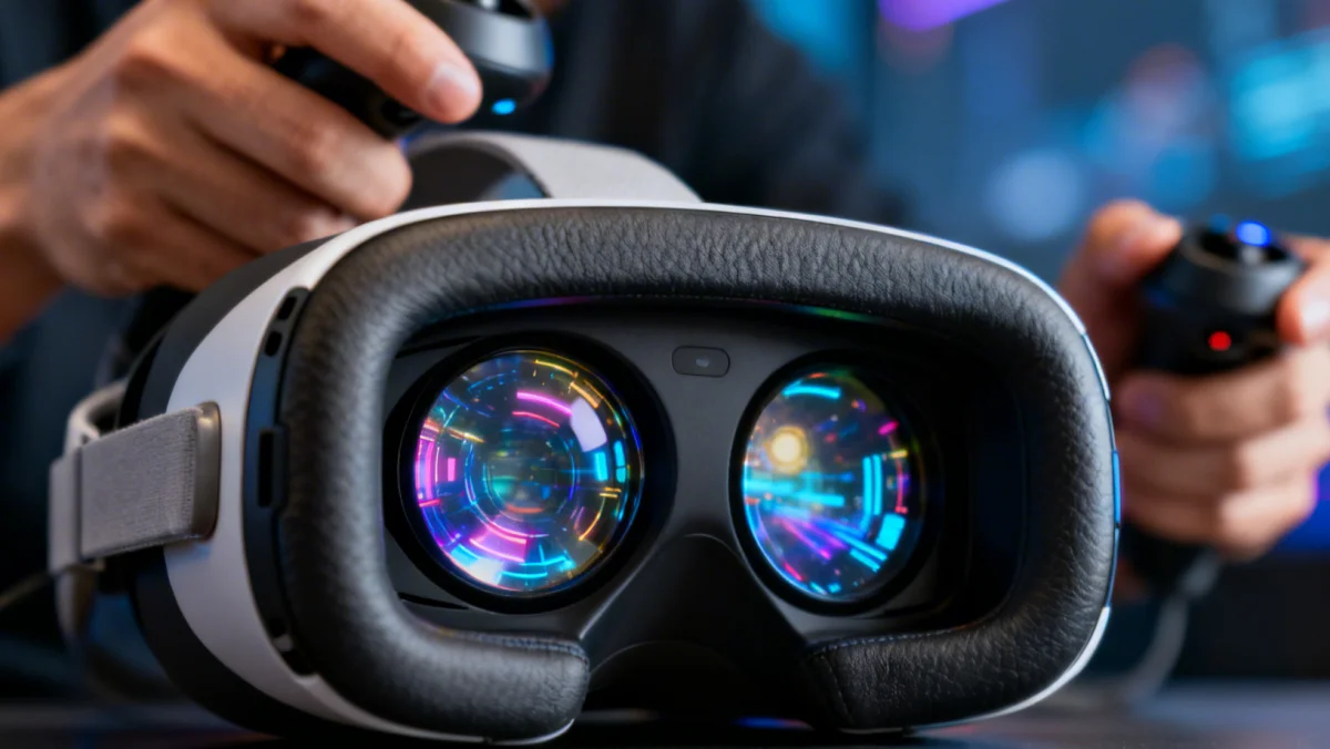 High-resolution VR headset display technology