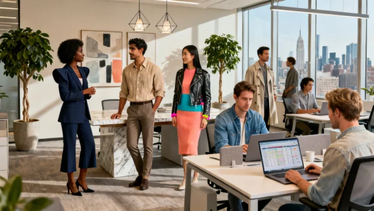 Workwear Wonders: 5 Professional Fashion Trends for the US Office in 2026, diverse office setting