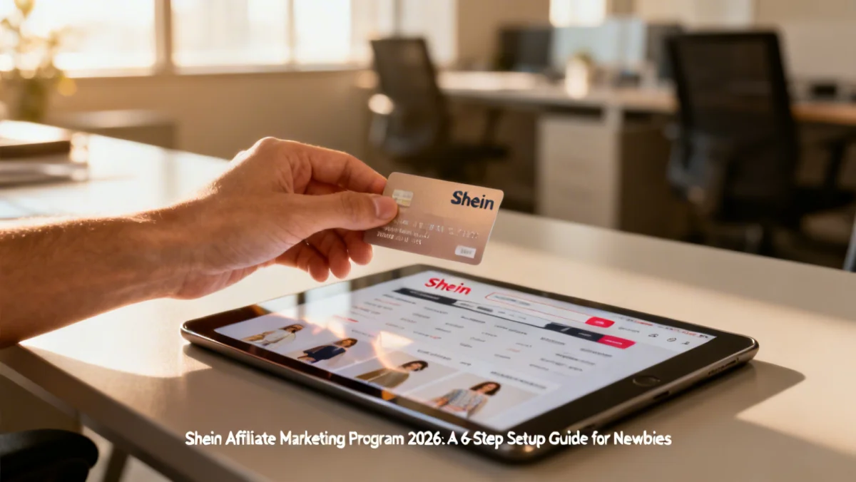 Credit card payment on Shein website for affiliate earnings