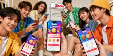 Shein's Latest Loyalty Rewards (2026): Unlocking Exclusive Perks program interface on a smartphone, showing diverse users.