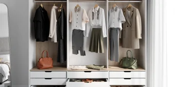 Modular Fashion Benefits: 5 Reasons to Choose Smart Pieces Modular fashion pieces in a modern closet showing versatile outfit combinations
