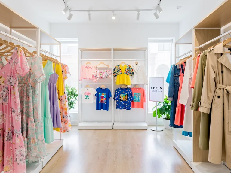 Shein's New Collection Spring 2026 fashion pieces on display